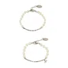 Vivienne Westwood Pearl-embellished Logo Bracelet In Neutral
