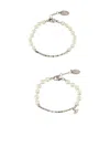Vivienne Westwood Pearl-embellished Logo Bracelet In Neutral