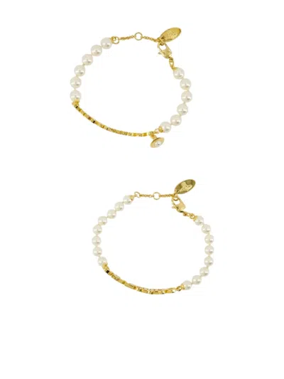 Vivienne Westwood Amelia Bracelet In Metallic
