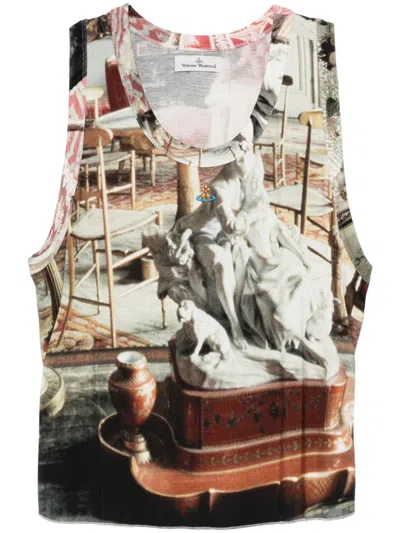 Vivienne Westwood Beige Andreas Tank Top In Aw24-salon