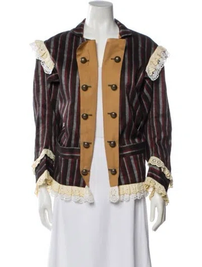 Pre-owned Vivienne Westwood Anglomania 2019 Linen Blazer In Black