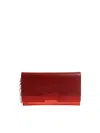Vivienne Westwood Anglomania Grainy Leather Clutch In Rojo