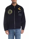 Vivienne Westwood Anglomania Factory Jacket In Corduroy Blue In Azul