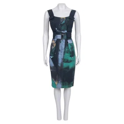 Pre-owned Vivienne Westwood Anglomania Fitted Green Dress It42 M