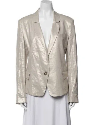 Pre-owned Vivienne Westwood Anglomania Linen Blazer In Neutral