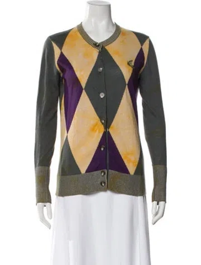 Pre-owned Vivienne Westwood Anglomania Linen Printed Sweater In Multi