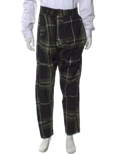 Pre-owned Vivienne Westwood Anglomania Plaid Print Cargo Pants In Black