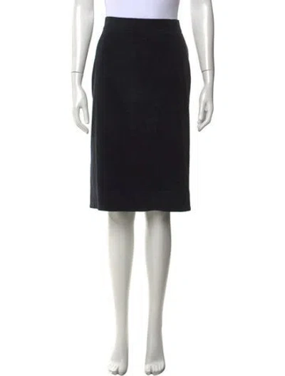 Pre-owned Vivienne Westwood Anglomania Pleated Accents Knee-length Skirt In Black