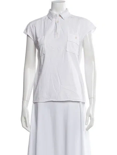Pre-owned Vivienne Westwood Anglomania Short Sleeve Polo In White
