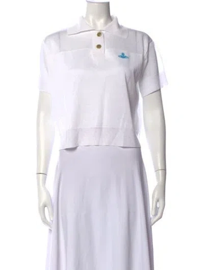 Pre-owned Vivienne Westwood Anglomania Short Sleeve Polo In White
