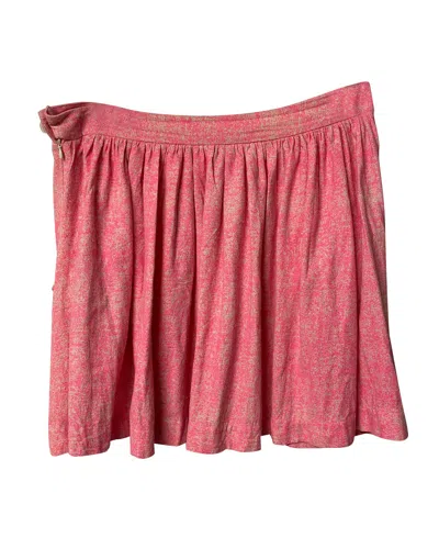 Vivienne Westwood Anglomania Speckled Skirt In Pink Silk