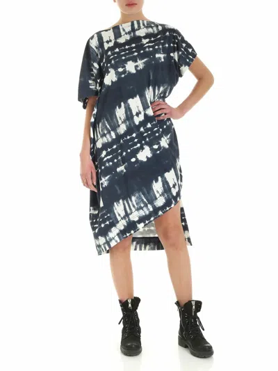 Vivienne Westwood Anglomania Palm Dress In Blue And White In Azul