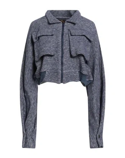 Vivienne Westwood Anglomania Woman Cardigan Blue Size S Cotton, Wool, Polyamide