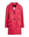 Vivienne Westwood Anglomania Woman Coat Red Size 4 Wool, Viscose, Acetate, Cotton, Polyester