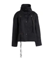Vivienne Westwood Anglomania Woman Jacket Black Size 4 Linen, Polyester