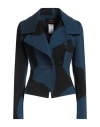 Vivienne Westwood Anglomania Woman Jacket Navy Size 4 Polyester, Cotton, Viscose, Elastane In Navy