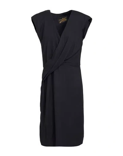 Vivienne Westwood Anglomania Woman Midi Dress Black Size 4 Viscose, Wool