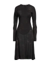 Vivienne Westwood Anglomania Woman Midi Dress Dark Brown Size 4 Viscose In Brown