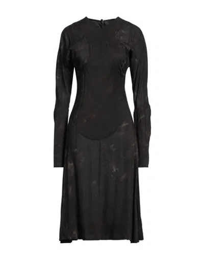 Vivienne Westwood Anglomania Woman Midi Dress Dark Brown Size 4 Viscose