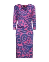 Vivienne Westwood Anglomania Woman Midi Dress Slate Blue Size S Viscose, Elastane In Blue