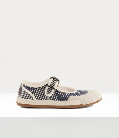 Vivienne Westwood Animal Gym Bar Shoes Print Classic Shirt Gingham-vw-black 8-41 Women