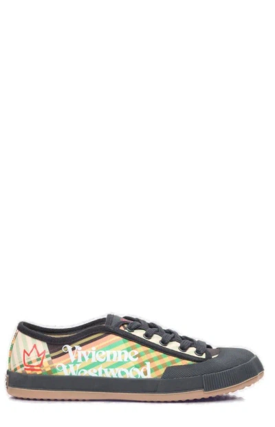 Vivienne Westwood Animal Gym Low Top Sneakers In Multicolour