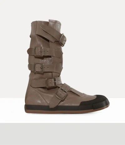 Vivienne Westwood Animal Pirate Boot Washed/veget Tanned -elephant 6-39 Women In Animal Print