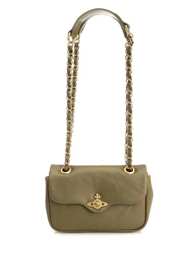 Vivienne Westwood Anita Chain Shoulder Bag S Shoulder Bags Green