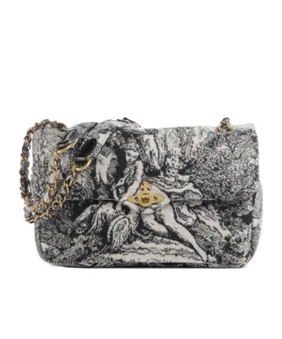 Vivienne Westwood Anita Flap Shoulder Bag In Gray