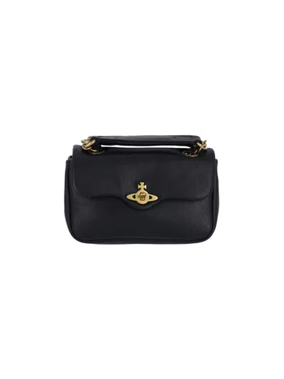 Vivienne Westwood 'anita' Small Shoulder Bag In Black
