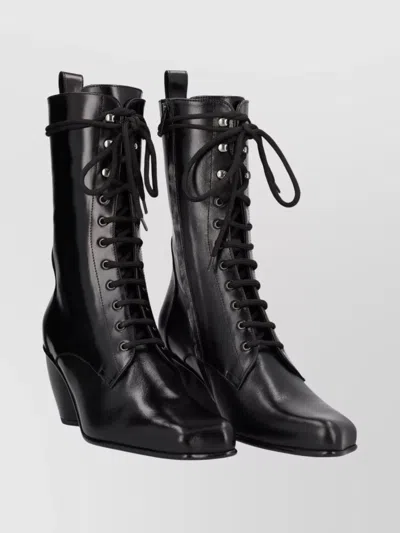 Vivienne Westwood Ankle Boots With Square Toe And Block Heel In Black