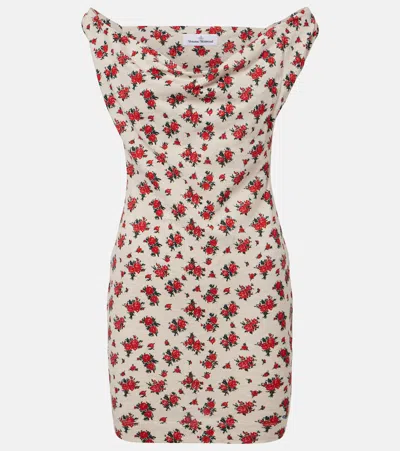 Vivienne Westwood Anna Floral Cotton Jersey Minidress In White
