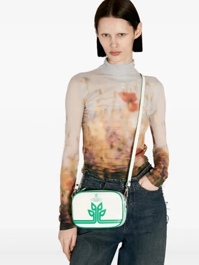 Vivienne Westwood Anna Shoulder Bag In White
