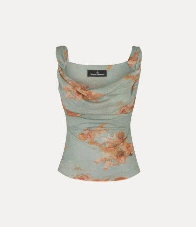 Vivienne Westwood Anna Top Viscose / Elastane Primavera-cherubs Xs Women In Green
