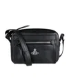 Vivienne Westwood Anna Zip Pocket Crossbody Bag In Black
