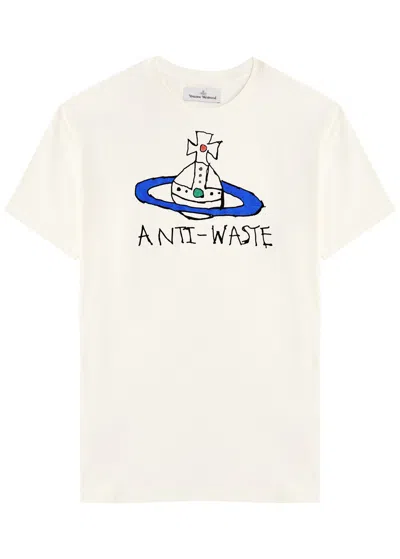 Vivienne Westwood Anti-waste Printed Cotton T-shirt In White