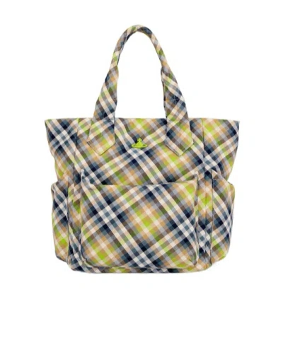 Vivienne Westwood Apollo Large Tote In Brown