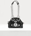 Vivienne Westwood Archive Chain Handbag Mini Croc-embossed Black
