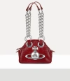 Vivienne Westwood Archive Chain Handbag Mini Croc-embossed Red