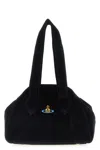 Vivienne Westwood Medium Structured Yasmine Handbag With Top Handles In Black