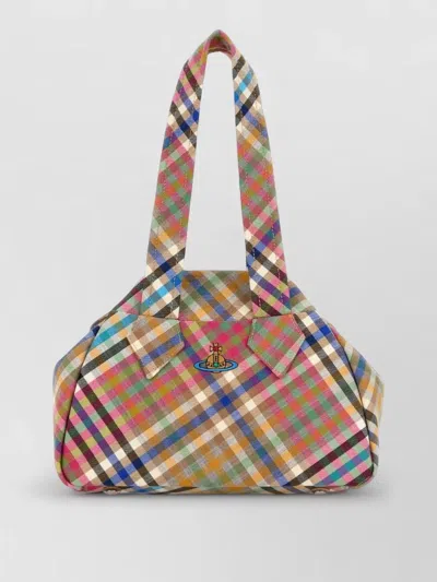 Vivienne Westwood Archive Shoulder Bag Fabric Check Pattern