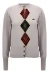 Vivienne Westwood Argyle Sweaters And Cardigans In Brown