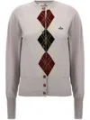 Vivienne Westwood Argyle Cardigan In Grey