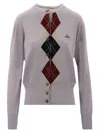 Vivienne Westwood Argyle Sweaters And Cardigans In Grey