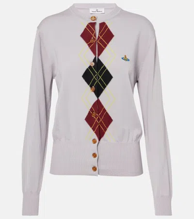 Vivienne Westwood Argyle Cardigan In Multicolor