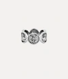 Vivienne Westwood Ari Ring Platinum Silver Unisex In Silver