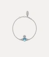 Vivienne Westwood Ariella Bracelet Platinum-aquamarine-cz-light-sapphire-black Platinum-aquamarine-cz-light-sapphire-b
