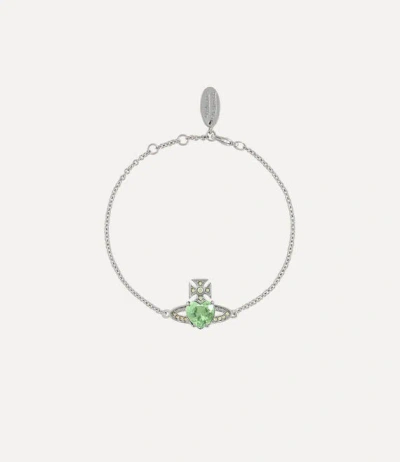 Vivienne Westwood Ariella Bracelet Platinum-light-green-cz-chrysolite-crystal Platinum-light-green-cz-chrysolite-cryst
