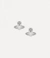 Vivienne Westwood Ariella Earrings Silver Cubic Zirconia Women In Silver