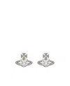 Vivienne Westwood Ariella Heart-shaped Stone Earrings Accessories In White